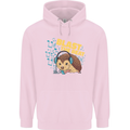 A DJ Hedgehog Headphones Pop Music Childrens Kids Hoodie Light Pink