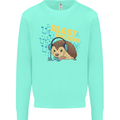 A DJ Hedgehog Headphones Pop Music Mens Sweatshirt Jumper Peppermint