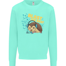 A DJ Hedgehog Headphones Pop Music Mens Sweatshirt Jumper Peppermint