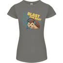 A DJ Hedgehog Headphones Pop Music Womens Petite Cut T-Shirt Charcoal