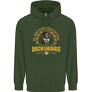 A Dachshund Dog Childrens Kids Hoodie Forest Green