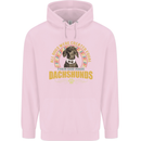 A Dachshund Dog Childrens Kids Hoodie Light Pink