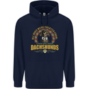 A Dachshund Dog Childrens Kids Hoodie Navy Blue