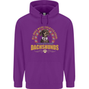 A Dachshund Dog Childrens Kids Hoodie Purple