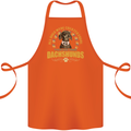 A Dachshund Dog Cotton Apron 100% Organic Orange