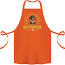 A Dachshund Dog Cotton Apron 100% Organic Orange
