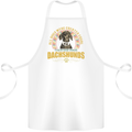 A Dachshund Dog Cotton Apron 100% Organic White