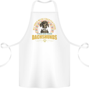 A Dachshund Dog Cotton Apron 100% Organic White