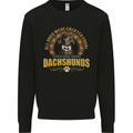 A Dachshund Dog Kids Sweatshirt Jumper Black