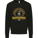 A Dachshund Dog Kids Sweatshirt Jumper Black