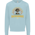 A Dachshund Dog Kids Sweatshirt Jumper Light Blue