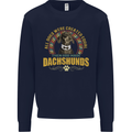 A Dachshund Dog Kids Sweatshirt Jumper Navy Blue