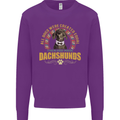 A Dachshund Dog Kids Sweatshirt Jumper Purple