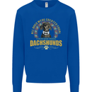 A Dachshund Dog Kids Sweatshirt Jumper Royal Blue