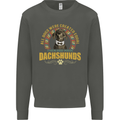 A Dachshund Dog Kids Sweatshirt Jumper Storm Grey