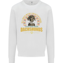 A Dachshund Dog Kids Sweatshirt Jumper White
