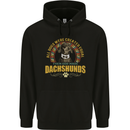 A Dachshund Dog Mens 80% Cotton Hoodie Black