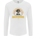 A Dachshund Dog Mens Long Sleeve T-Shirt White