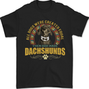 A Dachshund Dog Mens T-Shirt 100% Cotton Black