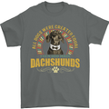 A Dachshund Dog Mens T-Shirt 100% Cotton Charcoal