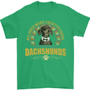A Dachshund Dog Mens T-Shirt 100% Cotton Irish Green