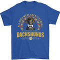 A Dachshund Dog Mens T-Shirt 100% Cotton Royal Blue