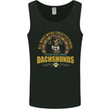 A Dachshund Dog Mens Vest Tank Top Black