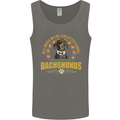 A Dachshund Dog Mens Vest Tank Top Charcoal
