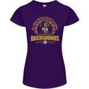 A Dachshund Dog Womens Petite Cut T-Shirt Purple