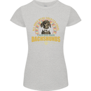 A Dachshund Dog Womens Petite Cut T-Shirt Sports Grey