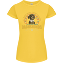A Dachshund Dog Womens Petite Cut T-Shirt Yellow