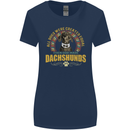 A Dachshund Dog Womens Wider Cut T-Shirt Navy Blue