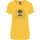 A Dachshund Dog Womens Wider Cut T-Shirt Yellow