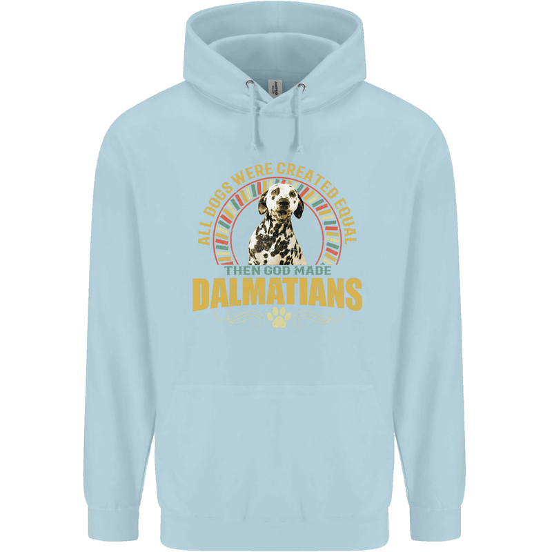 A Dalmatian Dog Childrens Kids Hoodie Light Blue