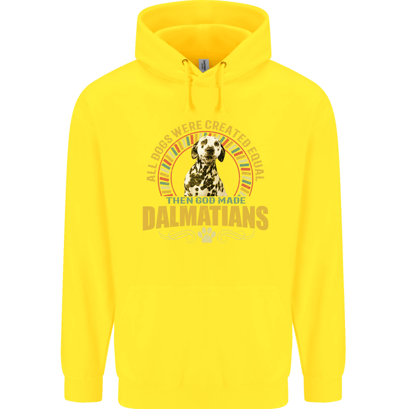A Dalmatian Dog Childrens Kids Hoodie Yellow