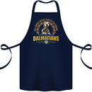 A Dalmatian Dog Cotton Apron 100% Organic Navy Blue
