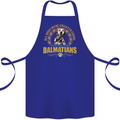 A Dalmatian Dog Cotton Apron 100% Organic Royal Blue