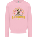 A Dalmatian Dog Kids Sweatshirt Jumper Light Pink