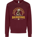 A Dalmatian Dog Kids Sweatshirt Jumper Maroon