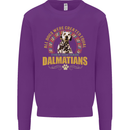 A Dalmatian Dog Kids Sweatshirt Jumper Purple