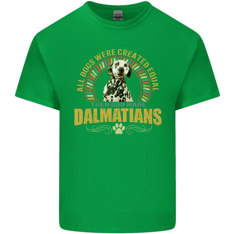 A Dalmatian Dog Kids T-Shirt Childrens Irish Green