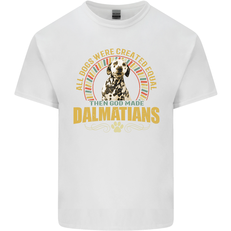 A Dalmatian Dog Kids T-Shirt Childrens White