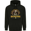 A Dalmatian Dog Mens 80% Cotton Hoodie Black