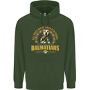 A Dalmatian Dog Mens 80% Cotton Hoodie Forest Green