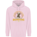 A Dalmatian Dog Mens 80% Cotton Hoodie Light Pink