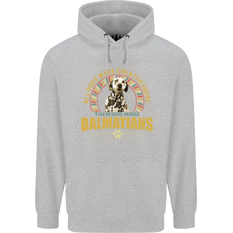 A Dalmatian Dog Mens 80% Cotton Hoodie Sports Grey