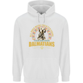 A Dalmatian Dog Mens 80% Cotton Hoodie White