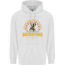 A Dalmatian Dog Mens 80% Cotton Hoodie White