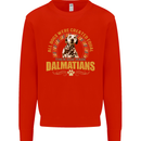 A Dalmatian Dog Mens Sweatshirt Jumper Bright Red