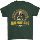 A Dalmatian Dog Mens T-Shirt 100% Cotton Forest Green